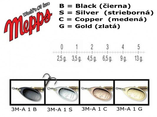 Rotačka Mepps Aglia 1 Copper