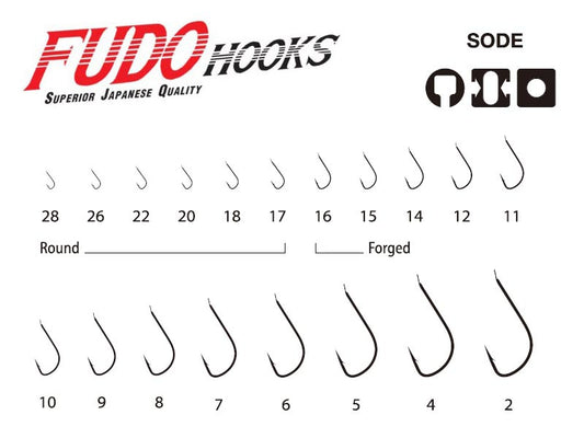 Háčik Fudo 1204 Sode Red