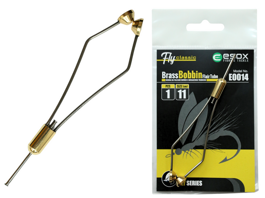 ESOX Brass Bobbin Flair Tube 11 cm / Bobina na viazanie mušiek s mosadznou trubicou