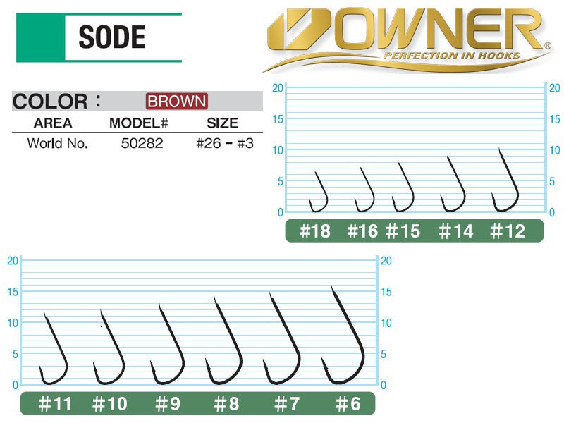 Háčik Owner 50282 Sode Brown