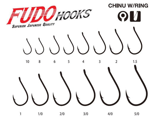 Háčik Fudo 1101 Chinu W/Ring Black Nickel