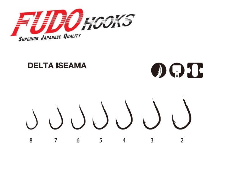 Háčik Fudo 0011 Delta Iseama Black Nickel