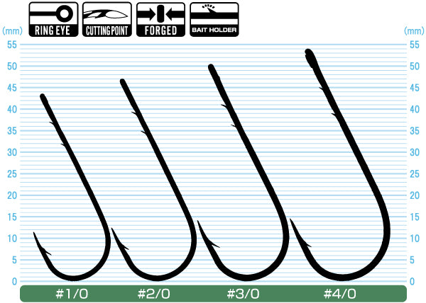 Háčik Owner 5103 Straight Shank Wide Gap