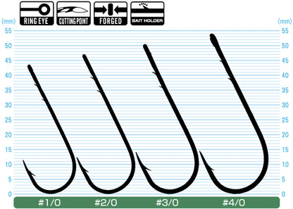 Háčik Owner 5103 Straight Shank Wide Gap