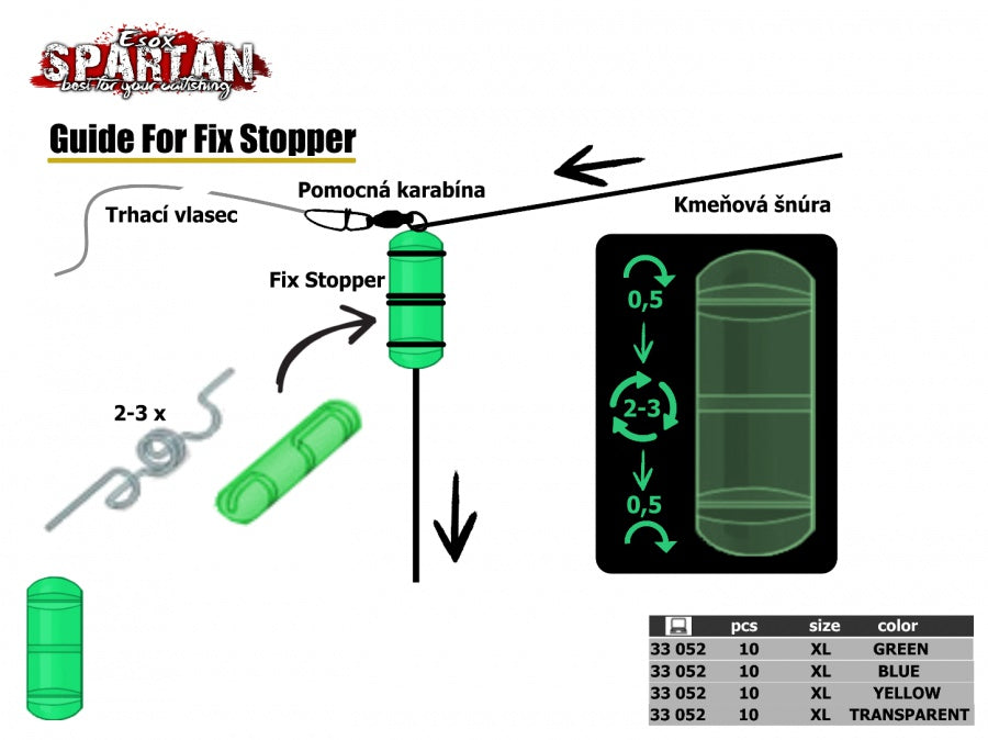 Spartan Fix Stopper Zelená