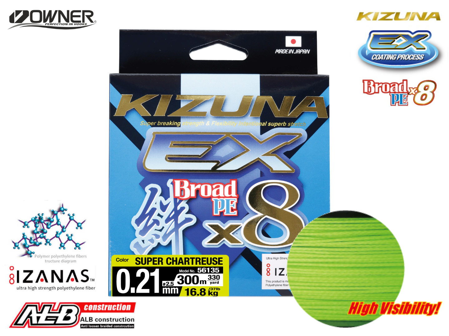 Owner Kizuna EX 8X Line 300 m