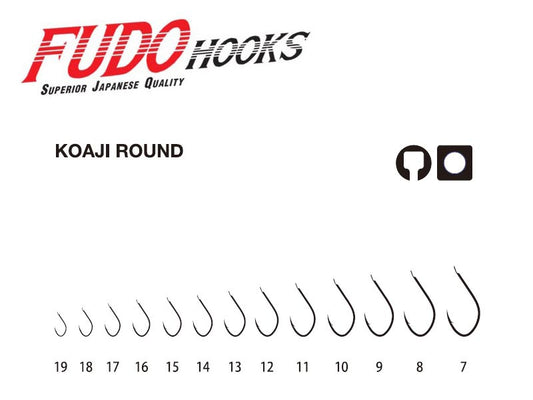 Háčik Fudo 3601 Koaji Round Black Nickel